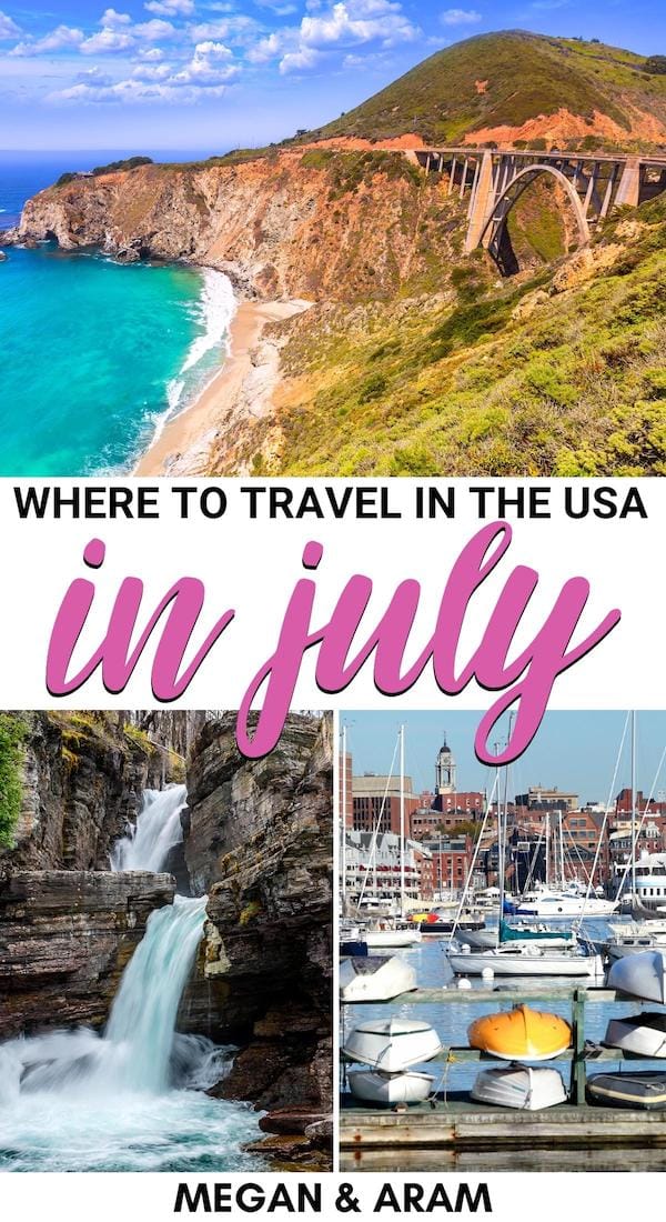 best states to visit during july