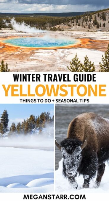Yellowstone in Winter: Reasons to Visit, Things to Do, & Tips | Are you planning a trip to Yellowstone in winter? This guide details what to do in winter in Yellowstone National Park, including where to stay and more! | Things to do in Yellowstone | Wyoming winter | Visit Yellowstone | US National Parks | Yellowstone in December | Yellowstone in January | Yellowstone in February | Yellowstone snow | Yellowstone wildlife | Things to do in Wyoming | National Parks to Visit in winter
