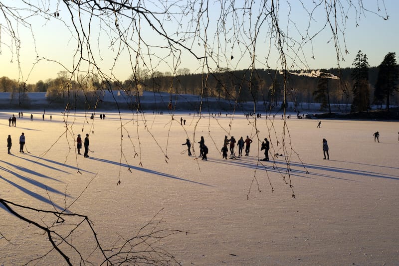 You can also go skating on Bogstadvannet in Oslo!