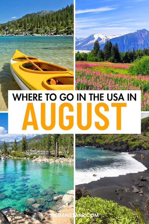 Are you looking for the best places to visit in August in the USA? This guide details the top USA in August destinations, including some off-the-path places! | USA August | August USA | Where to Go in August USA | Summer in USA | USA in Summer | Memphis in August | San Francisco in August | Alaska in August | California in August | New York in August | Colorado in August | Hawaii in August | Oregon in August | America in August | August in America | Tahoe in August