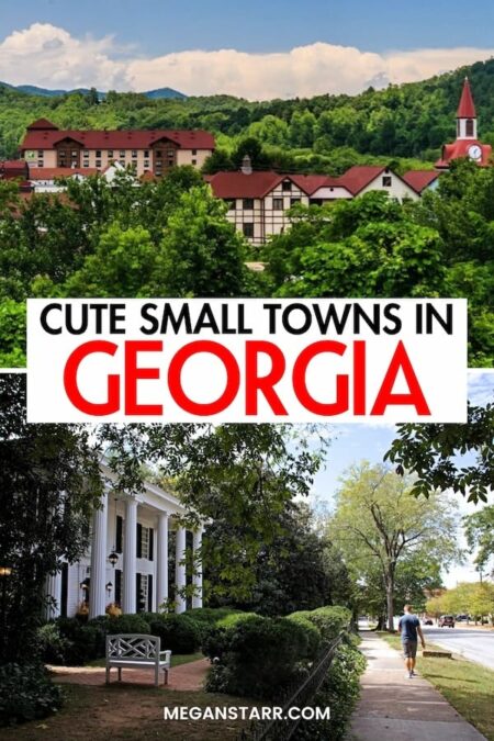 Are you looking for the best small towns in Georgia? This guide contains the prettiest and cutest Georgia small towns and what to do in each of them! They are the ultimate weekend escape! Click to learn more. | Places to visit in Georgia | Small towns in Georgia | Georgia small towns | What to do in Georgia | Georgia destinations | Things to do in Georgia | Georgia itinerary | Places in Georgia | Small towns in GA | Weekend getaways in Georgia | Georgia weekend getaways | Weekend trips in Georgia | Where to go in Georgia