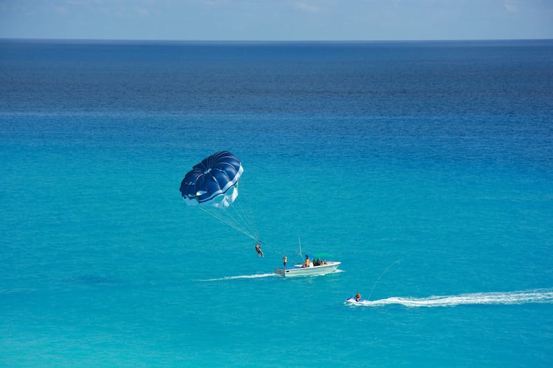 Parasailing in St. Thomas