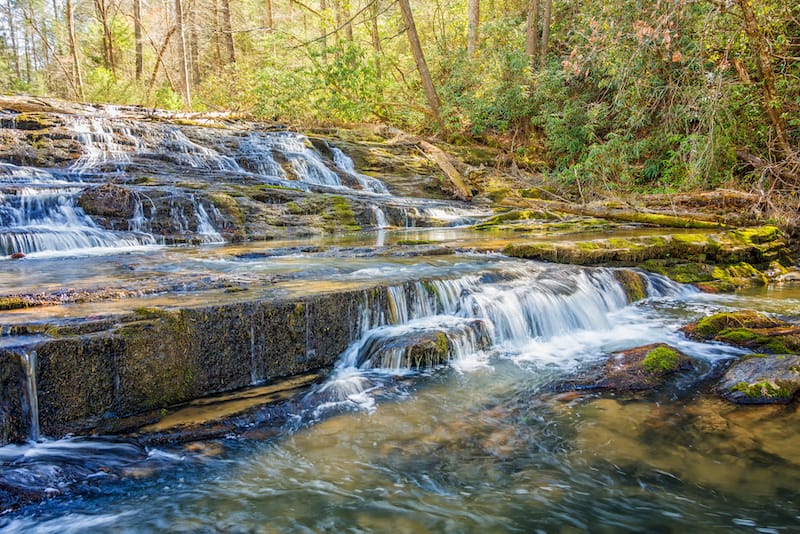Whitewater cascades on Brasstown Creek
