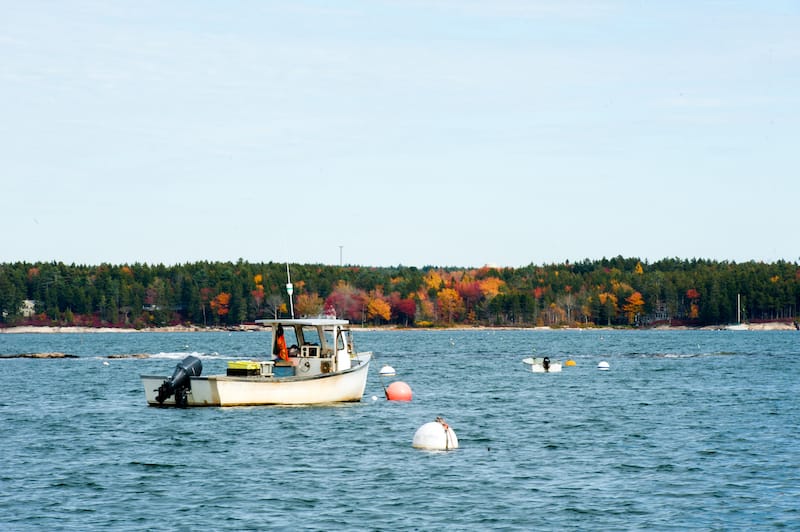 Lobster boat in Georgetown, ME