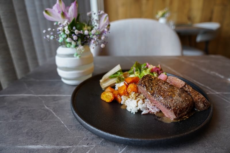 Delicious reindeer at Polfareren Restaurant