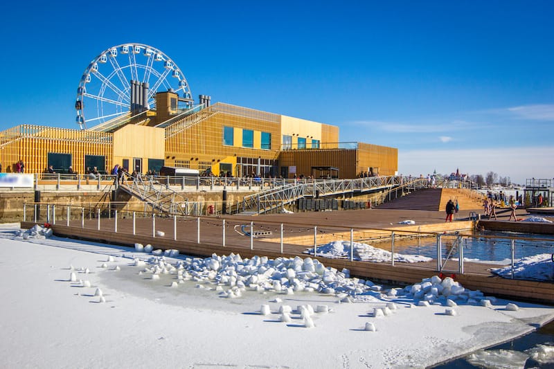 Allas Sea Pool in winter