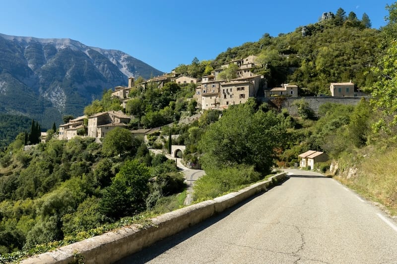 Brantes village in Cote d:Azur in May