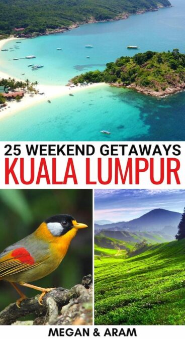 Looking for the best short getaways from Kuala Lumpur? This KL weekend getaways guide has you covered - from national parks to cities and more! | Weekend trips from Kuala Lumpur | Kuala Lumpur to Singapore | Day trips from Kuala Lumpur | Short getaways from KL | KL day trips | KL weekend trips | Things to do in KL | Things to do in Kuala Lumpur | Malaysia itinerary | What to do in KL | Kuala Lumpur itinerary