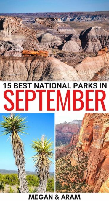 Are you on the search for the best national parks to visit in September? This guide uncovers our top picks for US national parks in September! Learn more! | USA national parks September | September national parks | USA in september | Sequoia National Parks in September | Zion National Park in September | Denali in September | Rocky Mountain National Park in September | Big Bend National Park in September | Grand Teton in September