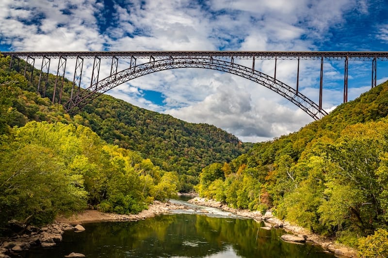 New River Gorge National Park in September