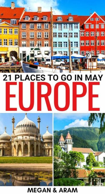 Are you looking for the best places to visit in Europe in May? This guide uncovers the finest cities and regions for a May trip to Europe! Click for more! | Vienna in May | Copenhagen in May | Italy in May | Santorini in May | Brighton in May | Europe in spring | Spring in Europe | Where to go in Europe in May | May in Europe | Spain in May | France in May | Portugal in May | England in May | Amsterdam in May | Germany in May