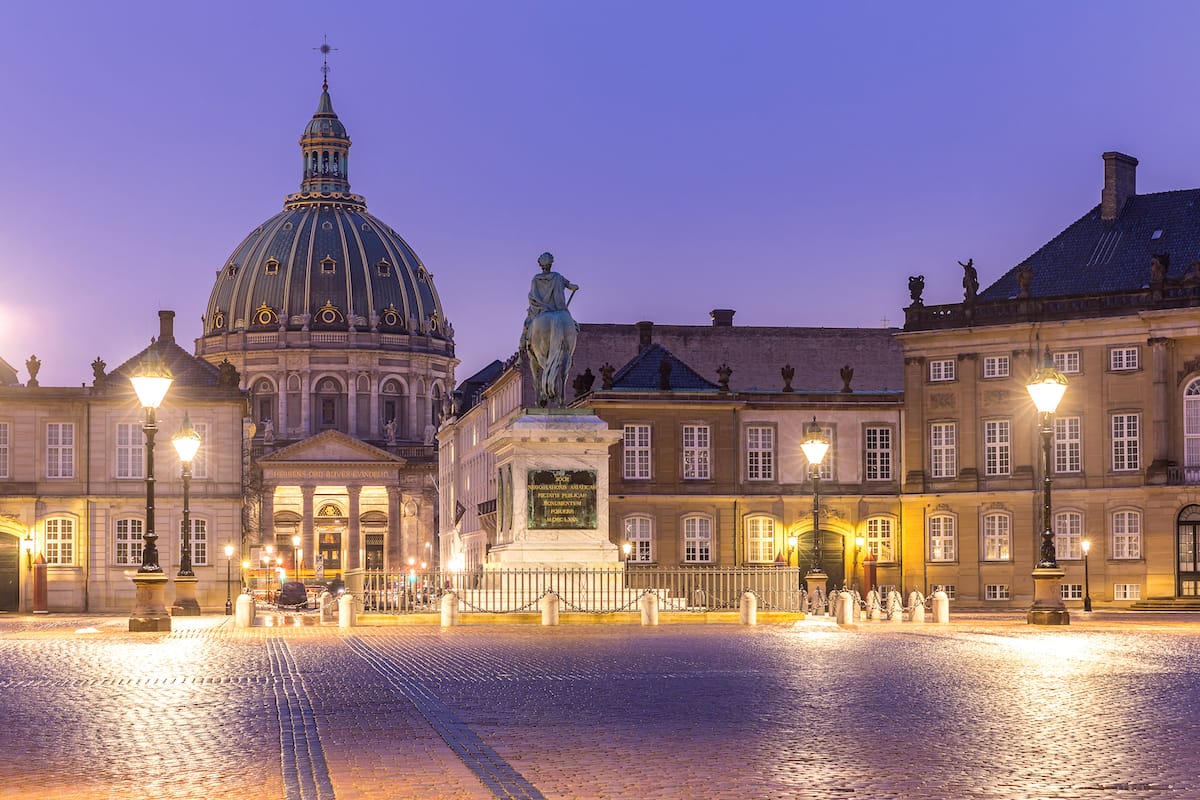 Amalienborg during the winter