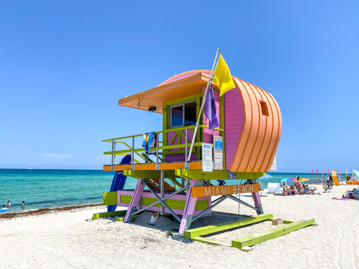 Summer time at the South Beach, Miami, Florida, United States of