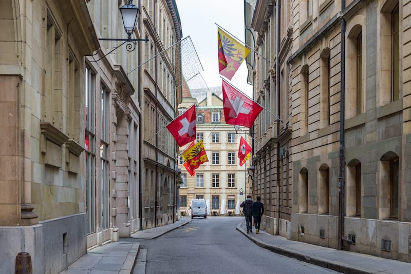 December in Geneva Old Town - Peeradontax - Shutterstock