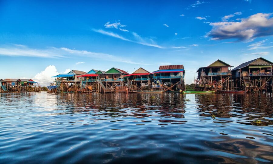 Floating village on Tonle Sap lake