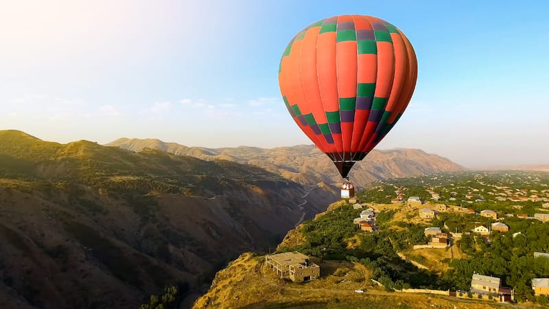 Hot air balloon in Armenia