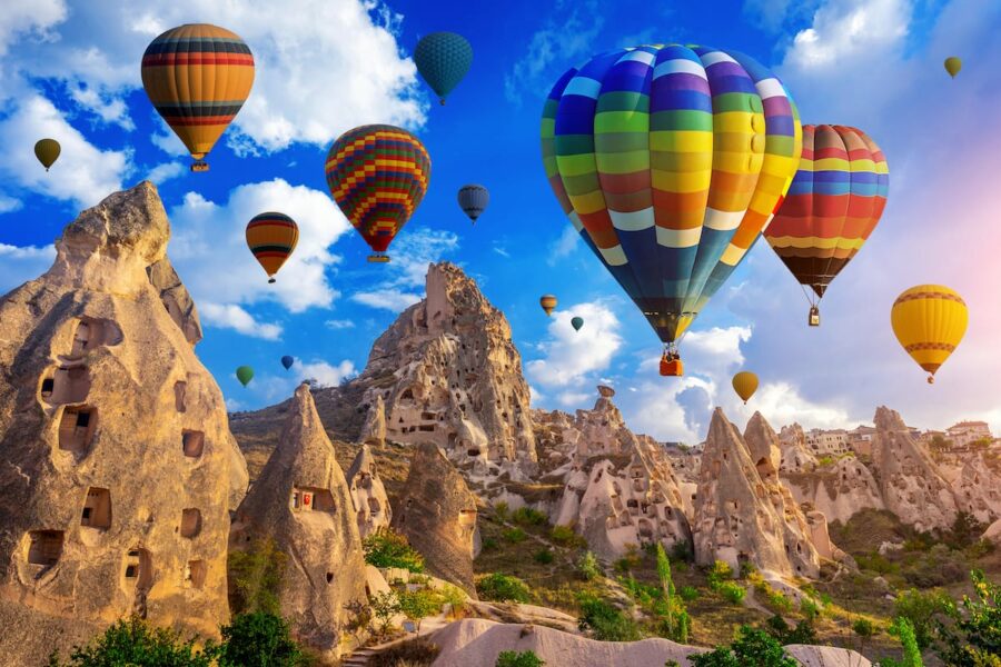 Hot air balloon in Armenia