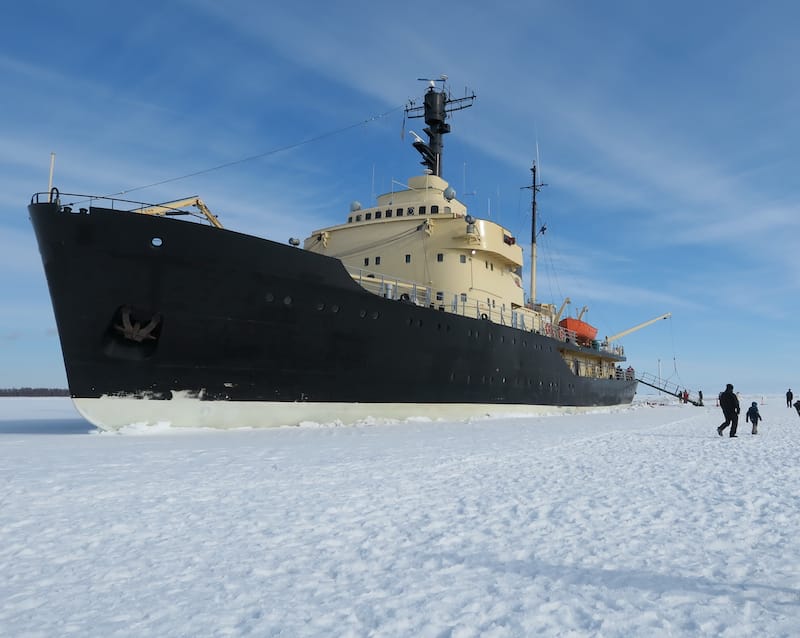 Icebreaker ship in Finland