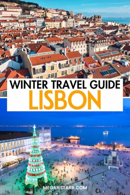 Looking to take a trip to Lisbon in winter this year? This travel guide will help you plan your trip! From the best things to do during winter in Lisbon to where to stay and eat... I have covered it all. You will also find information about the weather and best seasonal activities inside. Click to learn more. | Lisbon in winter | Winter in Lisbon | Winter trip to Lisbon | Lisbon winter vacation | Winter vacation in Lisbon | Things to do in Lisbon in winter | What to do in Lisbon | Lisbon itinerary | Lisbon in November | Lisbon in December | Christmas in Lisbon | New Years in Lisbon | Lisbon in January | Lisbon in February | Lisbon in March | Lisbon winter tours