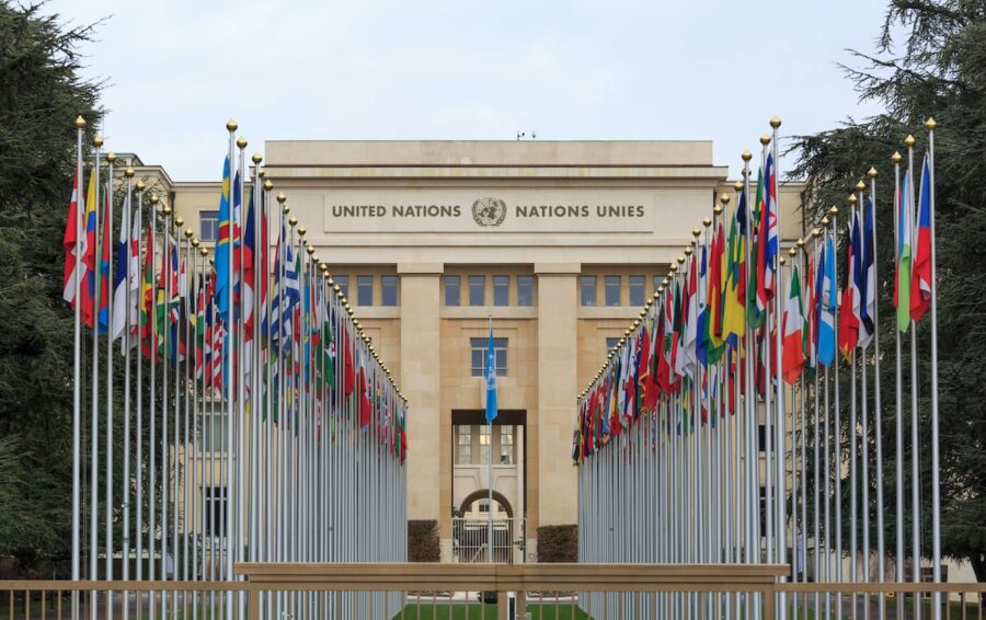 Palais des Nations in December - Sander van der Werf - Shutterstock