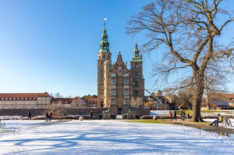 Rosenborg Castle in winter