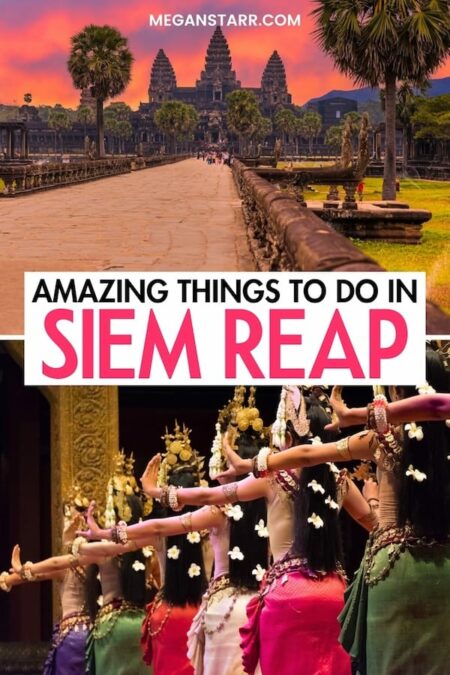 Are you looking for the best things to do in Siem Reap? This guide will help you find the best Siem Reap attractions, museums, restaurants, and landmarks to add to your itinerary! Save this Siem Reap bucket list for later! | Siem Reap things to do | What to do in Siem Reap | Siem Reap landmarks | Siem Reap sightseeing | Siem Reap museums | Siem Reap restaurants | Siem Reap travel guide | Siem Reap itinerary