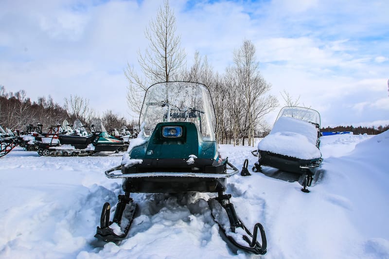 Snowmobiling in Rovaniemi