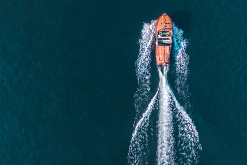 Speedboat on Lake Como