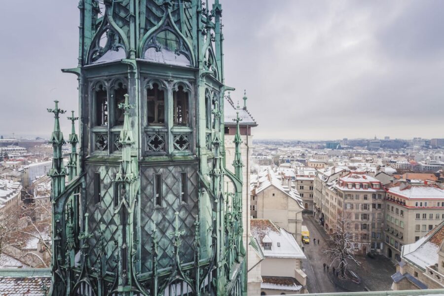 View from Saint-Pierre Cathedral in winter