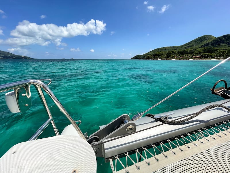 A catamaran snorkeling trip I went on