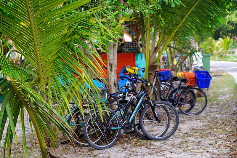 Bikes on La Digue