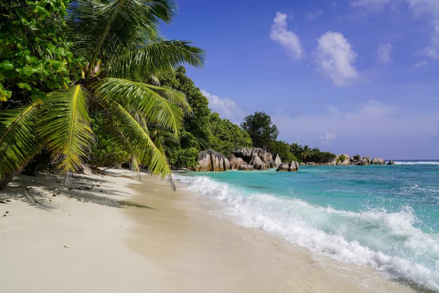 Beach on La Digue