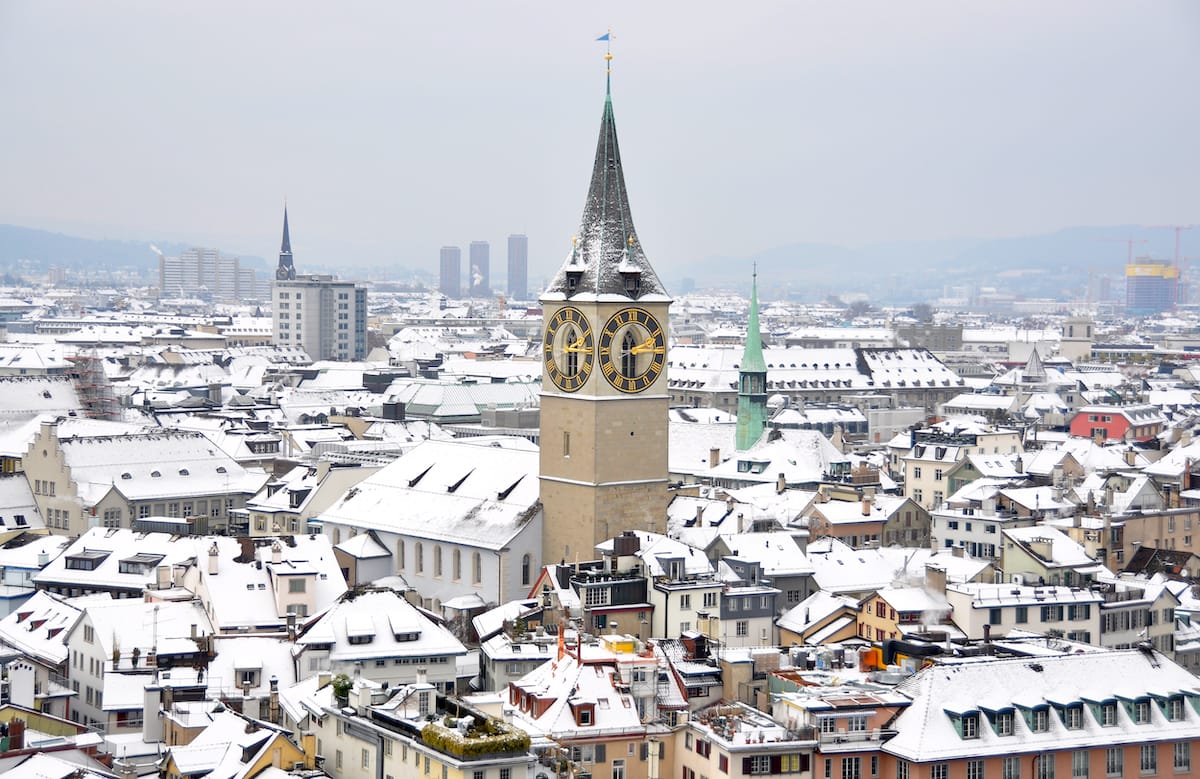 Beautiful Zurich in winter