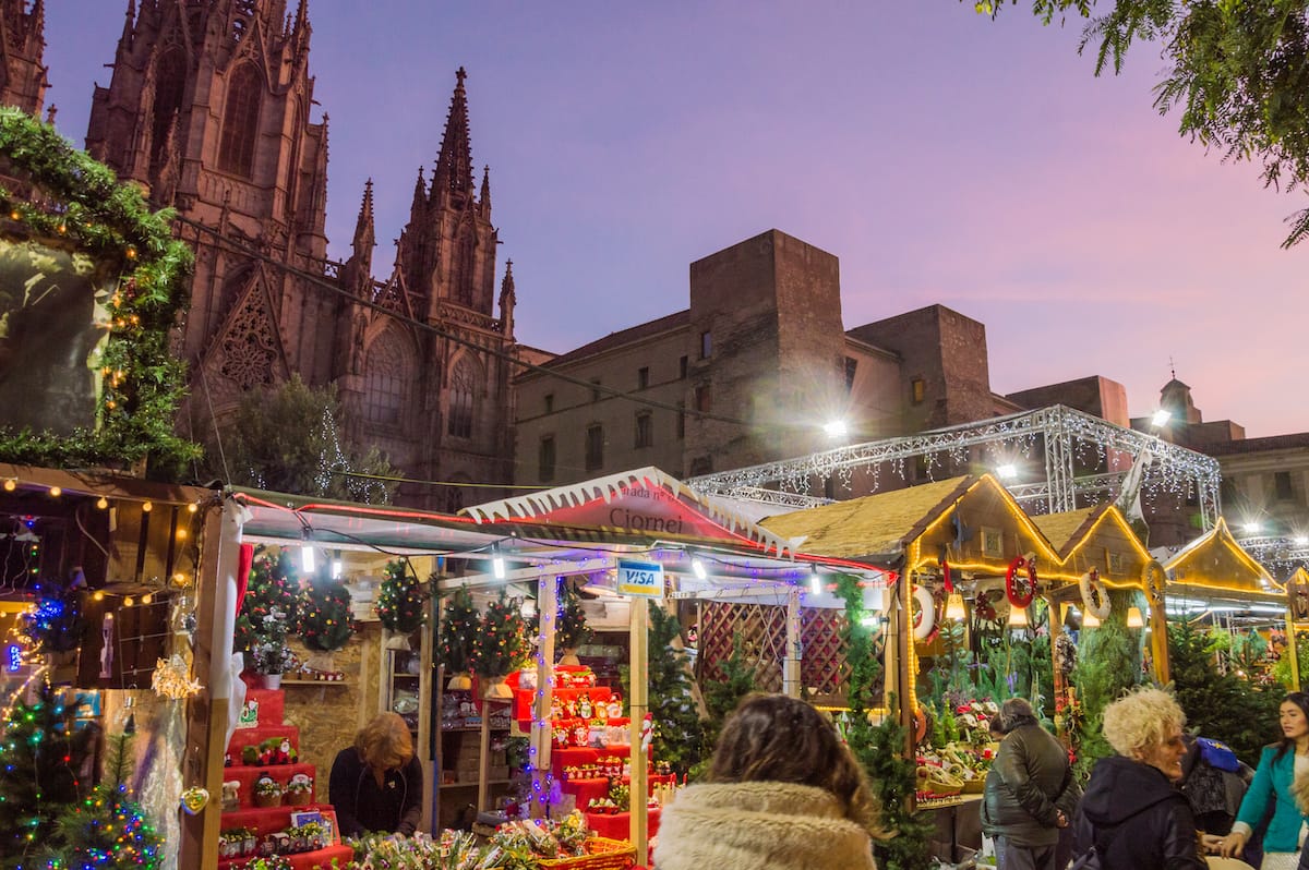 Christmas market in Barcelona - MarcoPachiega - Shutterstock