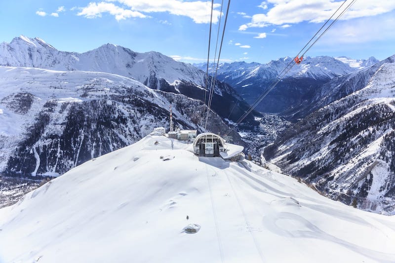 Courmayeur in winter