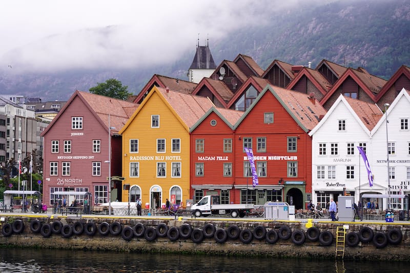 Bryggen from the boat