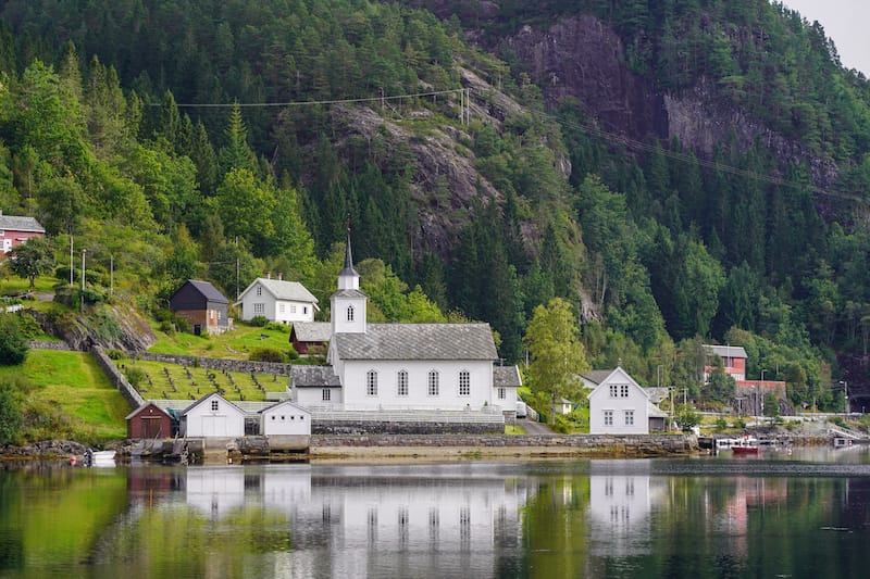 Beautiful churches along the boat ride