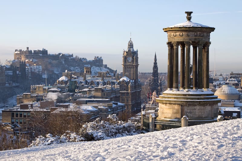 Edinburgh in winter