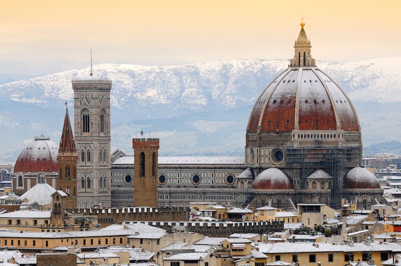 Florence in winter