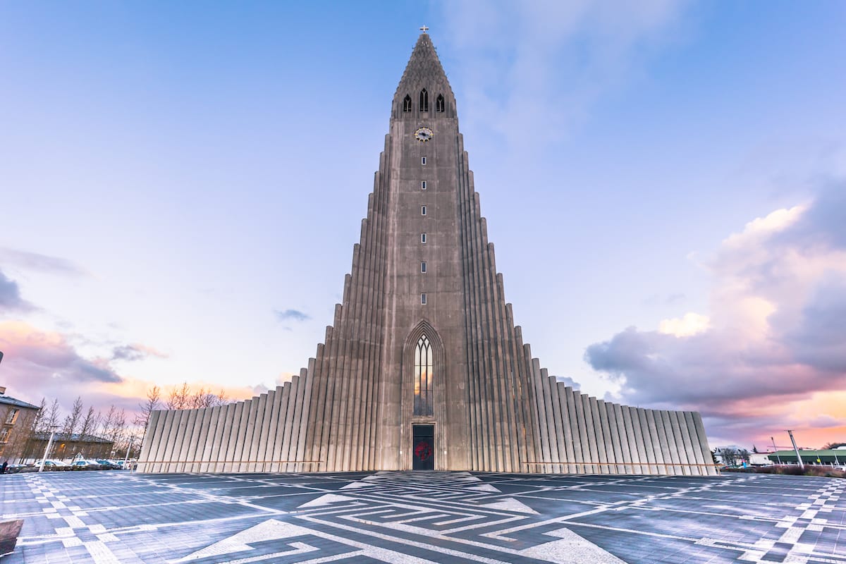 Hallgrimskirkja in winter