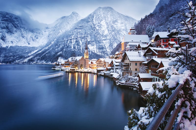 Hallstatt in winter