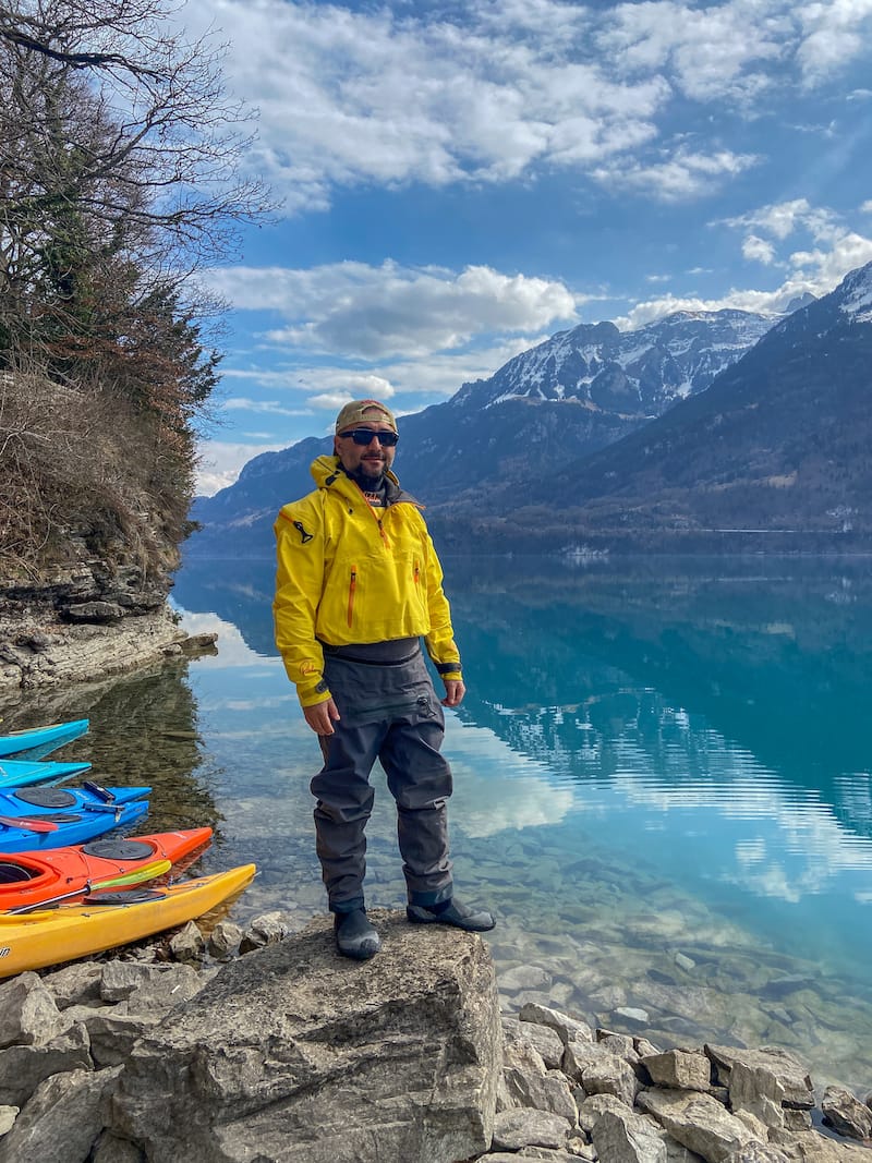 My winter kayaking trip on Lake Brienz!