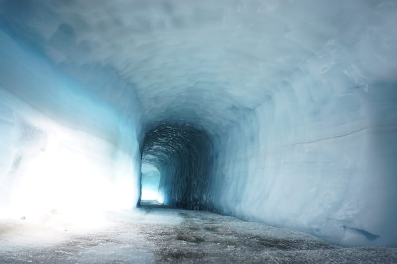 Ice tunnel in Langjökull
