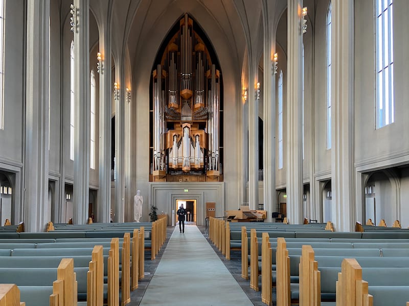 Inside Hallgrimskirkja