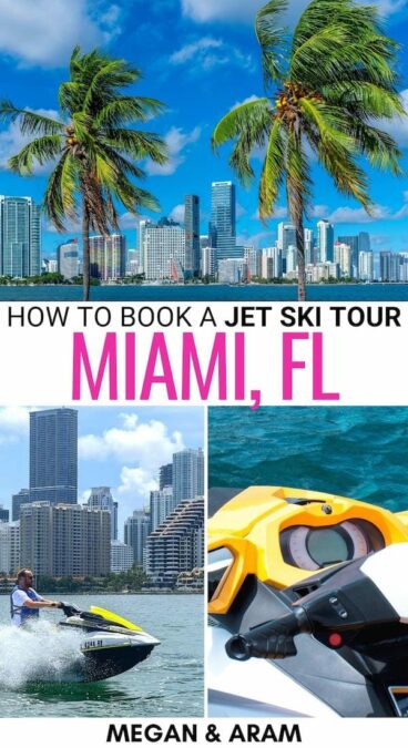 Are you considering booking a Miami jet ski tour on your trip? This guide breaks down my experience - including how to book, a review, and some tips! | What to do in Miami | Miami jetskiing | Miami jetskiing tour | Jet ski tour in Miami | Water activities Miami | Miami water activities | Things to do in Miami | Adventurous activities in Miami | Miami day trips | Miami day tours | Virginia Key | Biscayne Bay jet ski