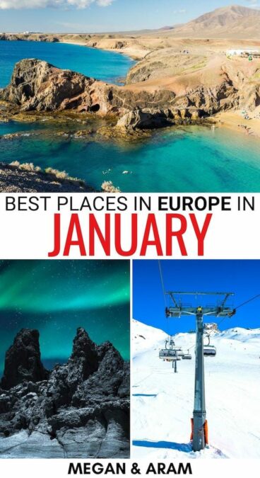 Are you looking for the best places to visit in Europe in January? This guide tells you where to find the best winter festivals and things to do in January! | Amsterdam in January | Paris in January | Seville in January | Belfast in January | Zermatt in January | Skiing in Europe | Puglia in January | Zakopane in January | Athens in January | Antibes in January | Bruges in January | France in January | Spain in January | Switzerland in January | Geneva in January 