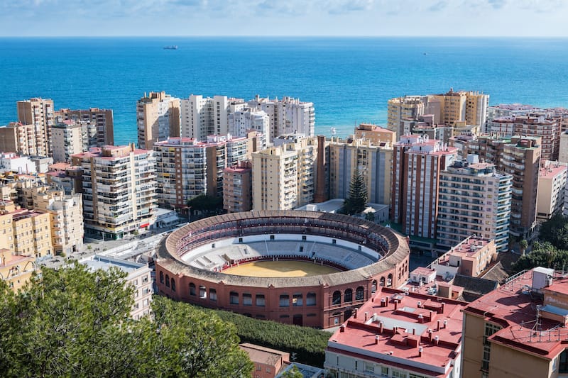 Malaga in winter