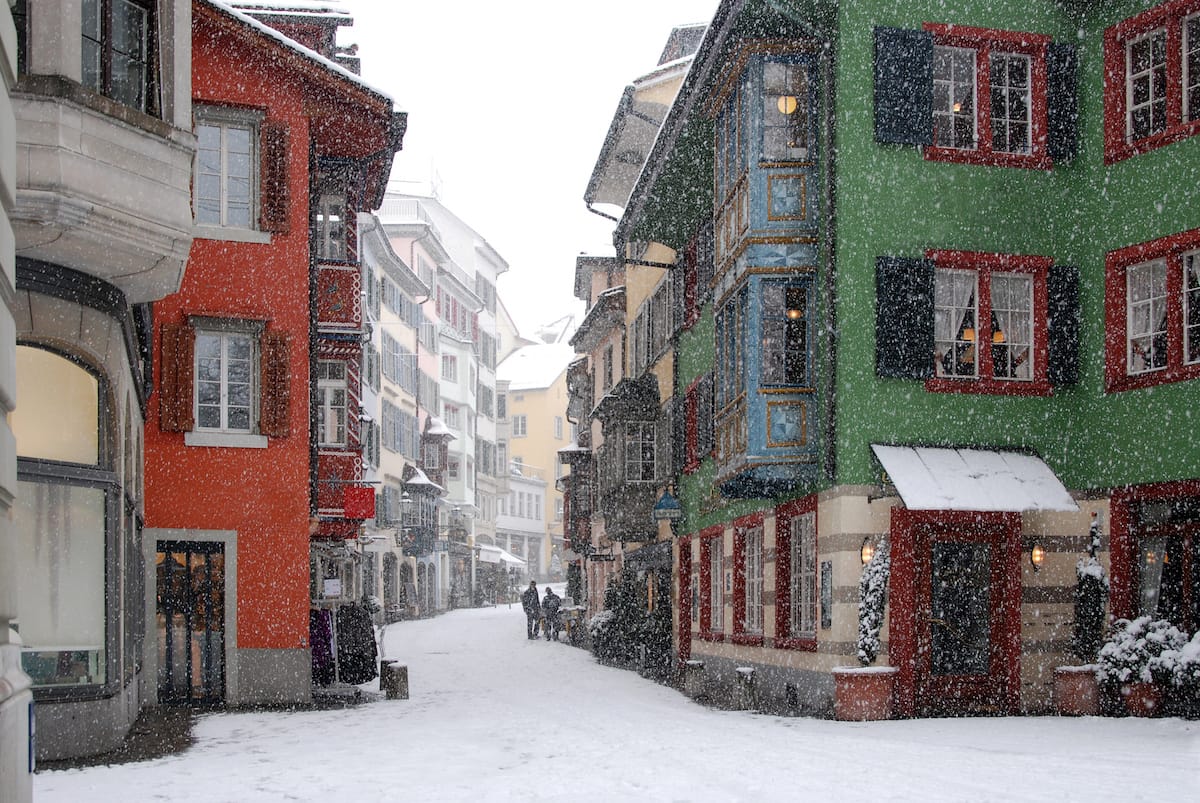 One of the best things to do in Zurich in winter is to get lost!
