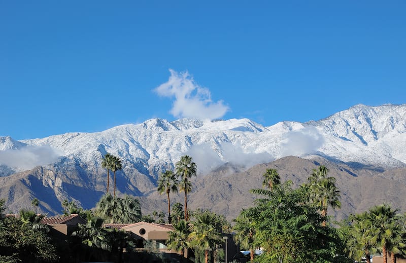 Palm Springs in winter