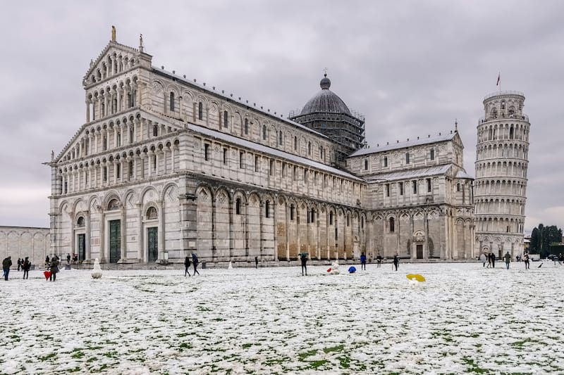 Pisa with a little snow - Marco Taliani de Marchio - Shutterstock